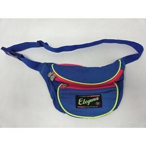 ELEGANCE PRICE MART SPORTS FANNY WAIST PACK NEON ZIPPERED POUCH VINTAGE 90S